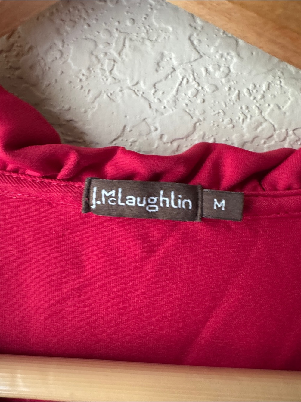 Red J. McLaughlin Ruffle Top - Picture 2 of 3